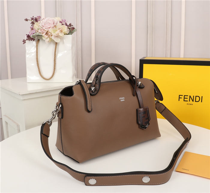 Fendi BY THE WAY MEDIUM Brown leather Boston bag