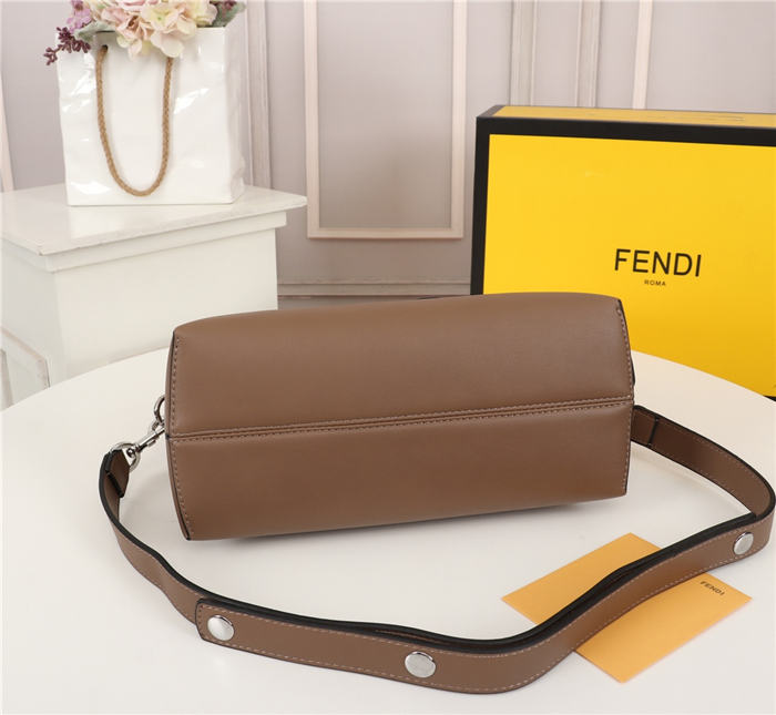 Fendi BY THE WAY MEDIUM Brown leather Boston bag