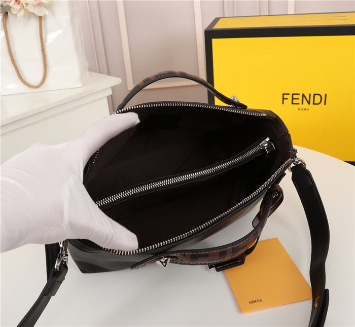 Fendi BY THE WAY MEDIUM Black leather Boston bag