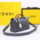 Fendi BY THE WAY MEDIUM Grey leather Boston bag