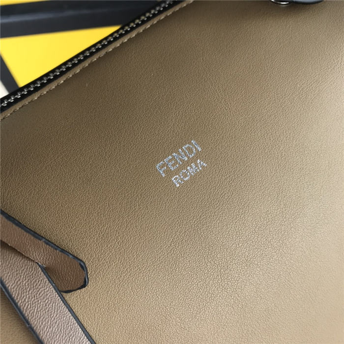 Fendi BY THE WAY MEDIUM Taupe leather Boston bag