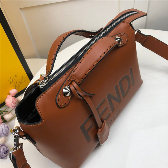 Fendi BY THE WAY MEDIUM Brown leather Boston bag