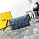 Fendi BAGUETTE Pouch Denim High