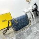 Fendi BAGUETTE Pouch Denim High