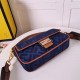 Fendi BAGUETTE Blue denim bag Mid