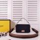 Fendi BAGUETTE Black Canvas bag Mid