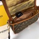 Fendi BAGUETTE Green canvas bag Mid