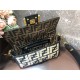 Fendi BAGUETTE raffia FF bag Black Mid