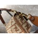 Fendi BAGUETTE raffia FF bag Beige Mid