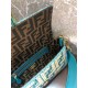 Fendi BAGUETTE raffia FF bag Green Mid