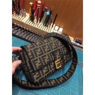 Fendi BAGUETTE Brown fabric bag Mid