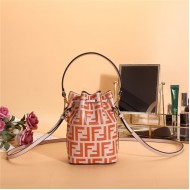 MON TRESOR Leather mini bag FF Pink/Orange High