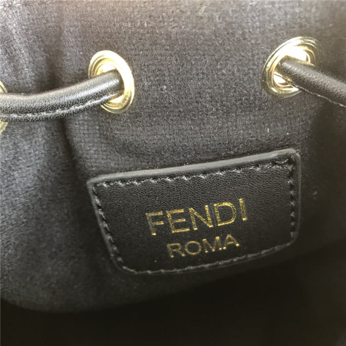 Fendi MON TRESOR bag Embroidery Black