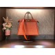 Fendi PEEKABOO ISEEU MEDIUM Embroidery FF Orange Mid