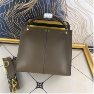 Fendi PEEKABOO X-LITE MEDIUM Leather Bag Olive