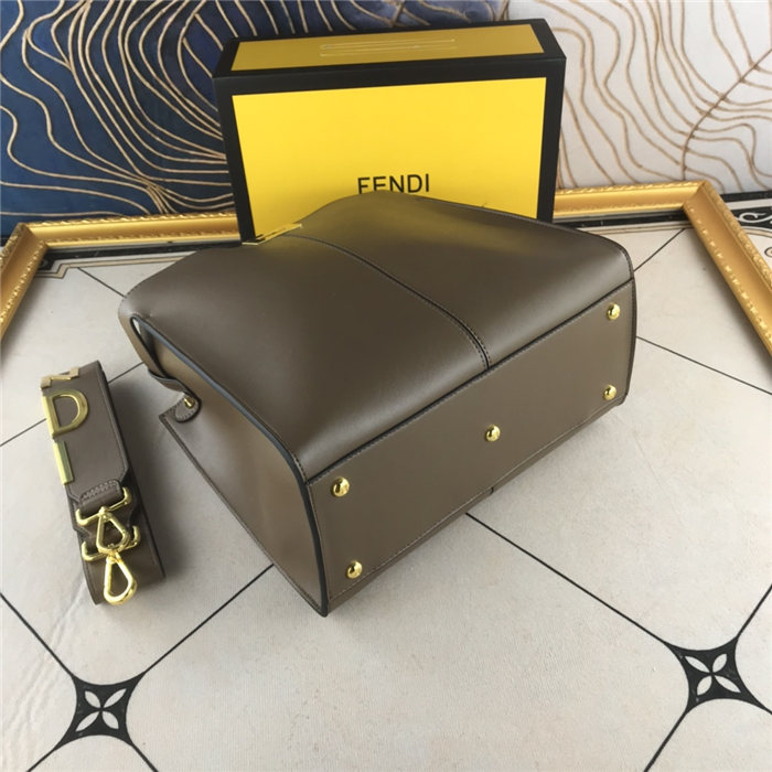 Fendi PEEKABOO X-LITE MEDIUM Leather Bag Olive