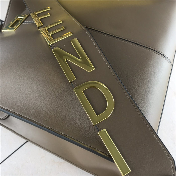 Fendi PEEKABOO X-LITE MEDIUM Leather Bag Olive