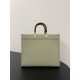 MEDIUM Fendi SUNSHINE Leather Shopper Green-Light High