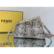 Fendi First Small python leather bag Natural High