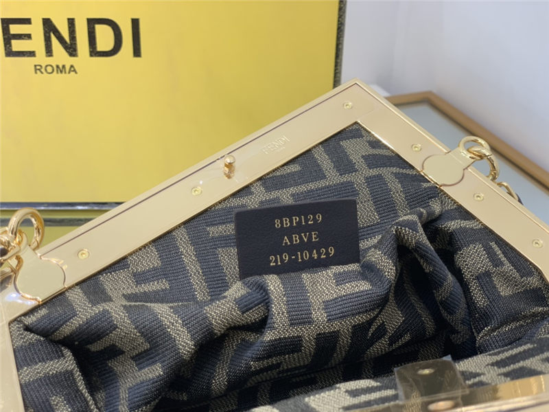 Fendi First Small python leather bag Natural High