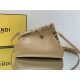 Fendi First Small Leather Bag with exotic details Beige High