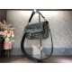 Fendi BAGUETTE Bag Canvas Interlace Mid