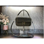 Fendi BAGUETTE Bag Interlace Khaki Mid