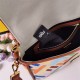 Fendi BAGUETTE Embroidered canvas bag Rainbow Mid