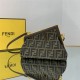 Fendi FIRST SMALL Fabric bag Coffee High