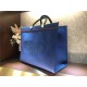 Fendi SUNSHINE MEDIUM Canvas Bag Blue