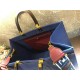 Fendi SUNSHINE MEDIUM Canvas Bag Blue