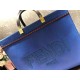 Fendi SUNSHINE MEDIUM Canvas Bag Blue