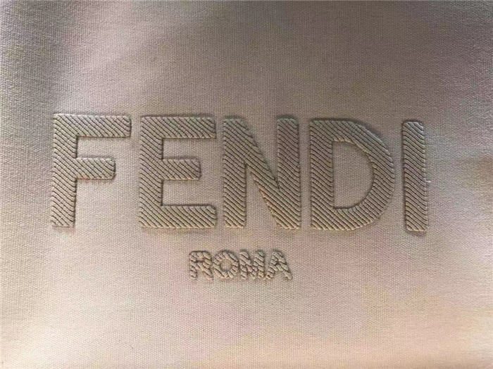 Fendi SUNSHINE MEDIUM Canvas Bag White