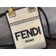 Fendi MINI SUNSHINE SHOPPER Straw Off-white Mid