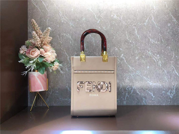 Fendi MINI SUNSHINE SHOPPER Taupe Mid