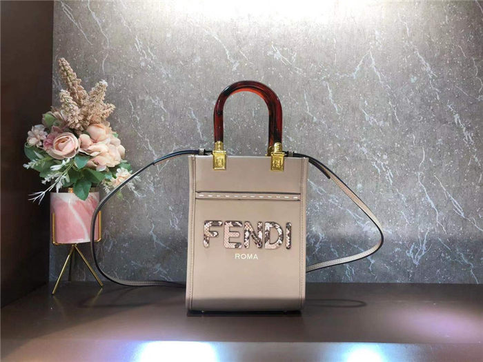 Fendi MINI SUNSHINE SHOPPER Taupe Mid