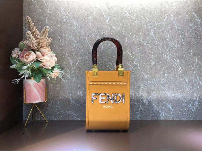 Fendi MINI SUNSHINE SHOPPER Orange Mid