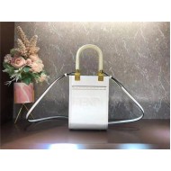 Fendi MINI SUNSHINE SHOPPER White Mid