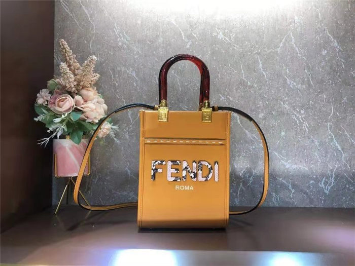 Fendi MINI-B SUNSHINE SHOPPER Orange Mid