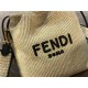 Fendi PACK SMALL POUCH Raffia Beige Mid