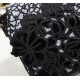 Fendi BAGUETTE Embroidered Patent Black Mid