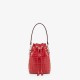 MON TRESOR Red Leather mini bag High