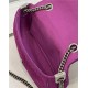 Baguette Chain Midi Bag FF Fabric Purple High