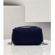 Baguette Chain Midi Bag FF Fabric Navy Blue High