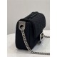 Baguette Chain Midi Bag FF Fabric Black High