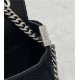 Baguette Chain Midi Bag FF Fabric Black High