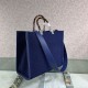 MEDIUM Fendi SUNSHINE Shopper FF Fabric Navy Blue High