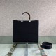 MEDIUM Fendi SUNSHINE Shopper FF Fabric Black High