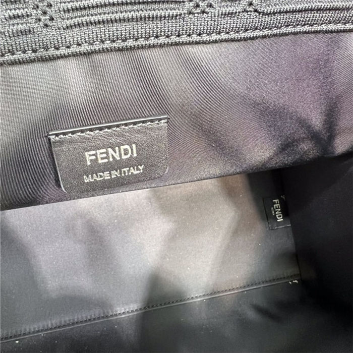 MEDIUM Fendi SUNSHINE Shopper FF Fabric Black High