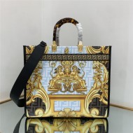 MEDIUM Fendi SUNSHINE Fendace Printed leather shopper High